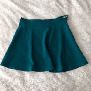 High waisted a-line mini skirt